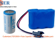 Υβριδικός πυκνωτής σφυγμού πακέτων μπαταριών λι SOCL2 ER26500 SPC1530 HLC1550A HPC1550 για το προϊόν IOT