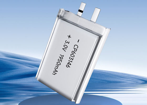 CP603146 αρχική ζωή του προϊόντος στο ράφι κυττάρων σακουλών λι-MnO2 μπαταριών 3v λίθιου μακριά εξαιρετικά λεπτή