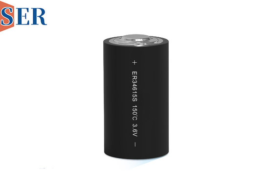 CC Μέγεθος 3.6V ER34615S Li SOCl2 μπαταρία 13000mAh που κυμαίνεται από -55 έως 165°C