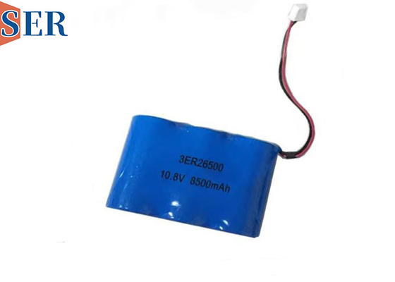 10.8V Προσαρμοσμένη μπαταρία Li-SOCL2 3ER26500 3S1P βασική μπαταρία μεγέθους C για θυρίδιο ποδηλάτου