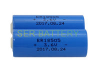 Υψηλή ενέργεια μια μπαταρία μεγέθους ER18505, 3800mAh μπαταρία λίθιου 3,6 βολτ 10 έτη ζωής του προϊόντος στο ράφι