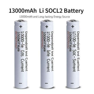 Μπαταρία 13000mAh Li SOCL2 με 2% ρυθμό αυτοεκφόρτισης, παλμικό ρεύμα 600mA, αξιόπιστη και μακράς διάρκειας πηγή ενέργειας