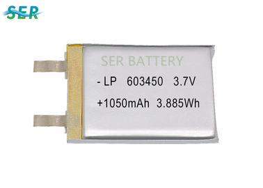 Μακρύ κύκλων πολυμερές σώμα 603450 3.7V 3300mah λίθιου ζωής επανακαταλογηστέο με το PCB/το καλώδιο