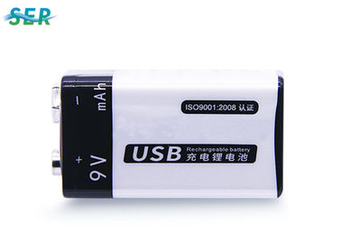 Πακέτο 650mAh μπαταριών λίθιου υψηλής ικανότητας 9V επανακαταλογηστέο για το συναγερμό μετρητών/πυρκαγιά
