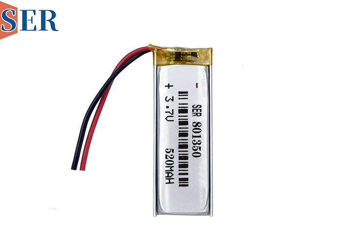 Προσαρμοσμένη μπαταρία Lipo 801350 500mAh Li- Polymer Pouch Cell 803450 3.7V μπαταρία πολυμερούς λιθίου με PCB και καλώδιο