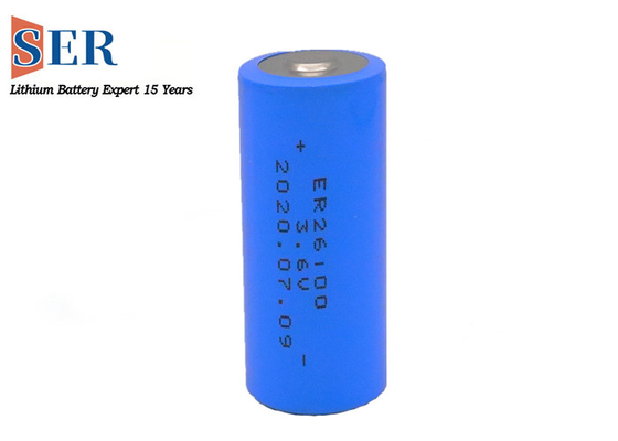26*100mm Li-SOCL2 μπαταρία ER26100 ER261020 υψηλής χωρητικότητας ρεύμα παλμού 600mA -40-165°C υψηλής θερμοκρασίας μπαταρία
