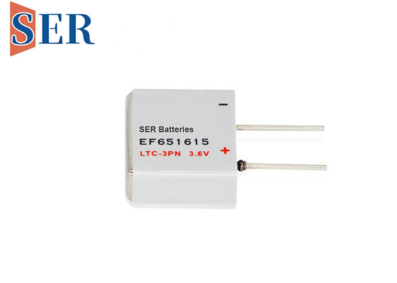 Prismatic μπαταρία λι SOCL2 400mAh EF651615 με 4 καρφίτσες ύλης συγκολλήσεως του U