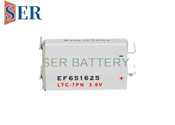 Prismatic μπαταρία ltc-3PN EF651625 3.6Volt LISOCL2 με τα τερματικά καρφιτσών