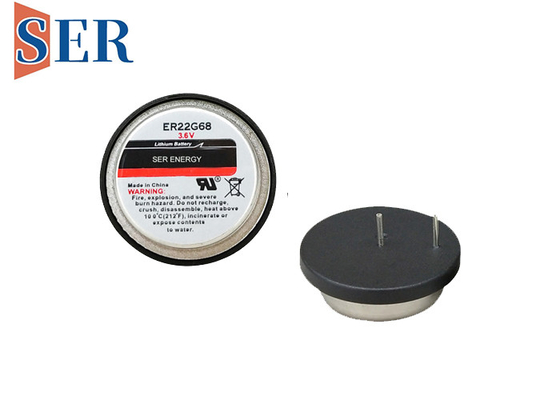 Τύπος 3.6V πορπών κυττάρων γκοφρετών μπαταριών ER22G68 LiSOCl2 μη επανακαταλογηστέος