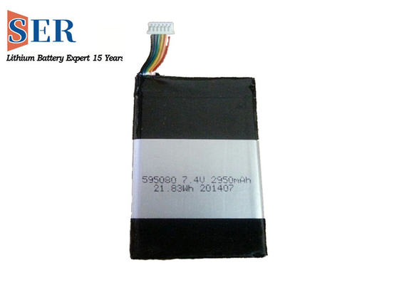 Προσαρμόστε την πολυμερή μπαταρία 7.4V Lipo 595080 λίθιου ιονικό πολυμερές κύτταρο λίθιου BQ27200