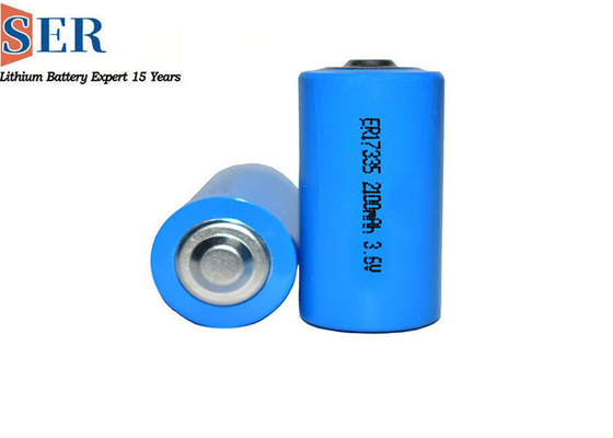 Μετρητής χρησιμότητας μπαταριών ER17335S λι SOCL2 MSDS αρχικό υψηλής θερμοκρασίας κύτταρο λίθιου 3,6 βολτ